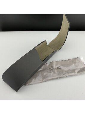 Silhouette Eyeglasses Case Hard Shell Gray Felt Lined Cleaning Cloth